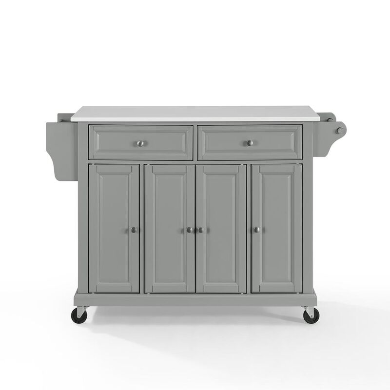 Crosley Furniture Full Size Stone Top Kitchen Cart