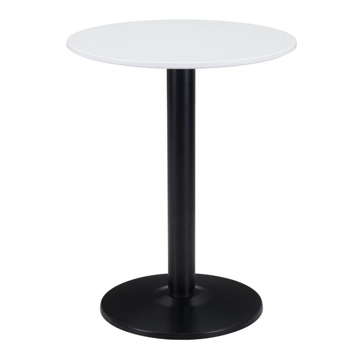 Belen Kox Alto Bistro Table, White & Black, Belen Kox