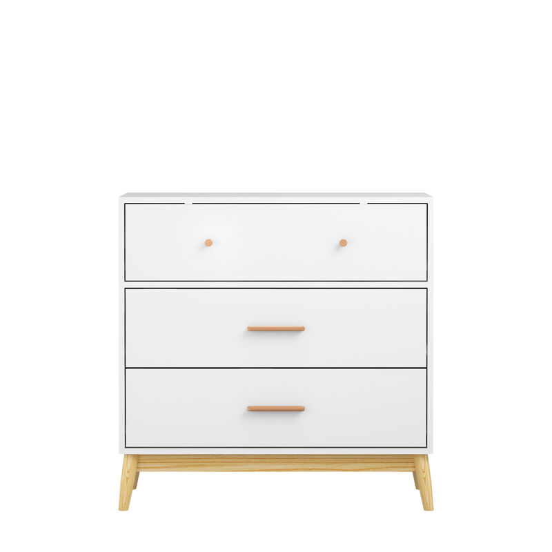 Toskha Modern White Chest image number 0