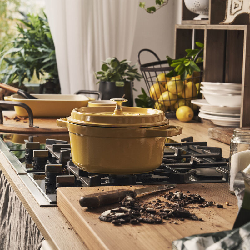 Staub Cast Iron 4-qt Round Cocotte