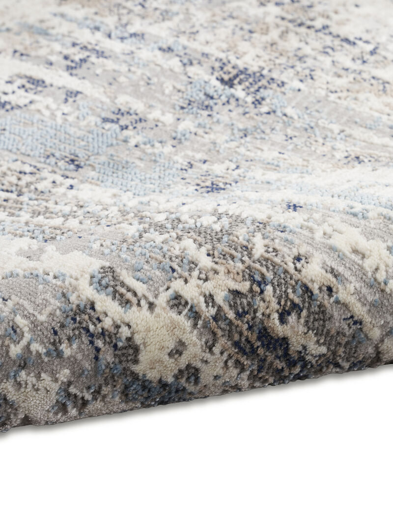 CK022 Infinity IFN04 Ivory/Gray/Blue 2'2" x 7'6" Rug