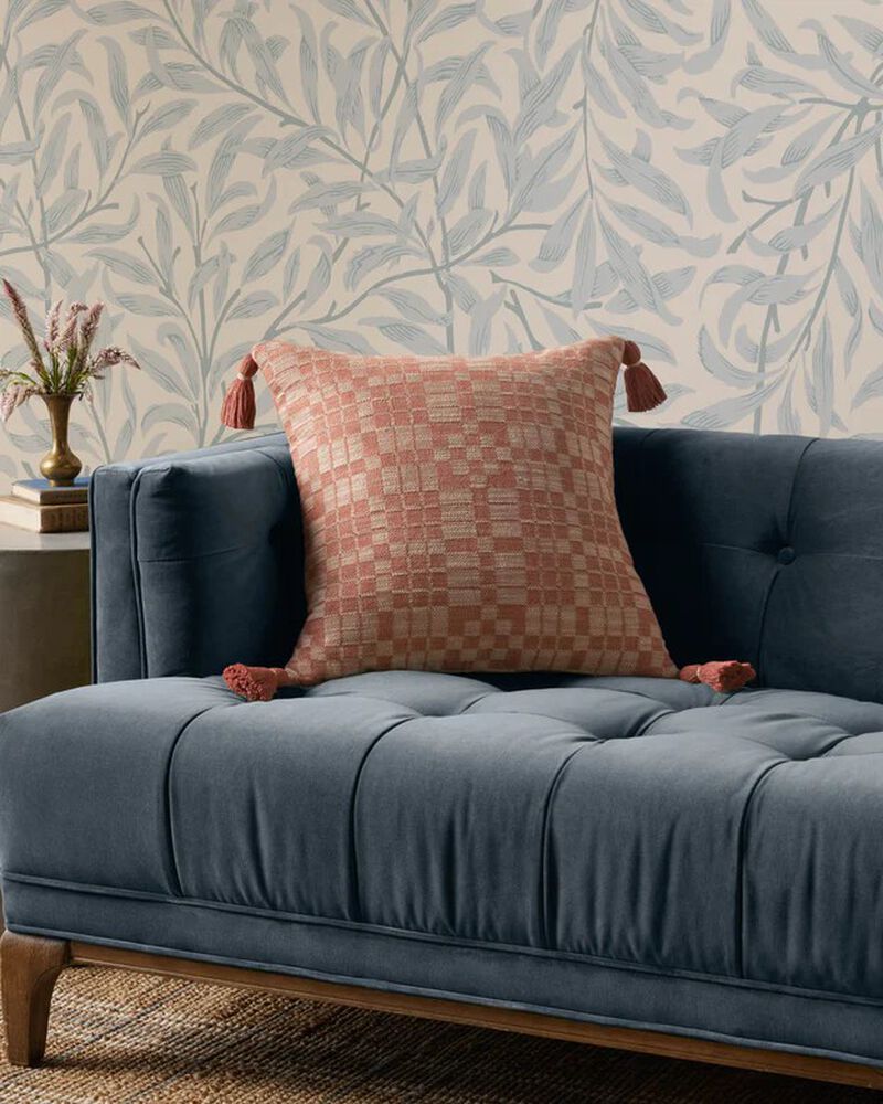 Ellery PCJ0017 Clay 18''x18'' Polyester Pillow by Chris Loves Julia x Loloi