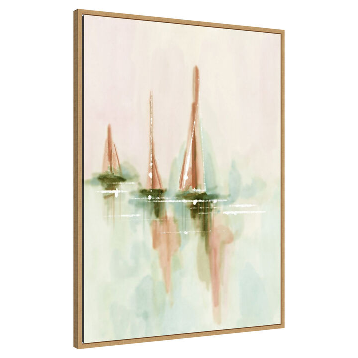 Sail into the Mist I by Melissa Wang Framed Canvas Wall Art