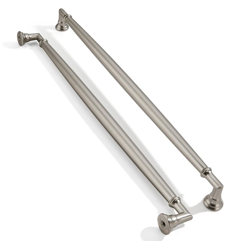 ZAUYX 2 Pack 12 Inch Hole Center Brushed Satin Nickel Cabinet pulls Solid Heavy Duty Cabinet Pull Cabinet Handles Kitchen Cabine