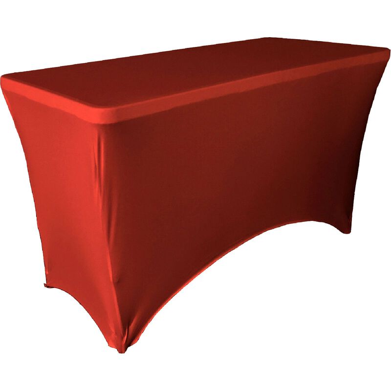 Stretch Fit Rectangular Spandex Tablecloth for Parties and Dining Tables image number 0