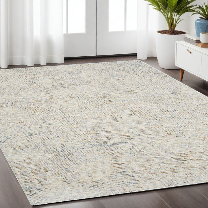 HomeRoots Abstract Area Rug