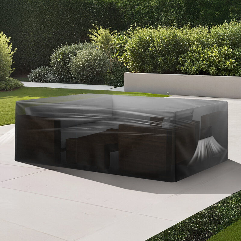 Outdoor Dining Set Cover, Waterproof Patio Table & Chairs Cover with Air Vent image number 1