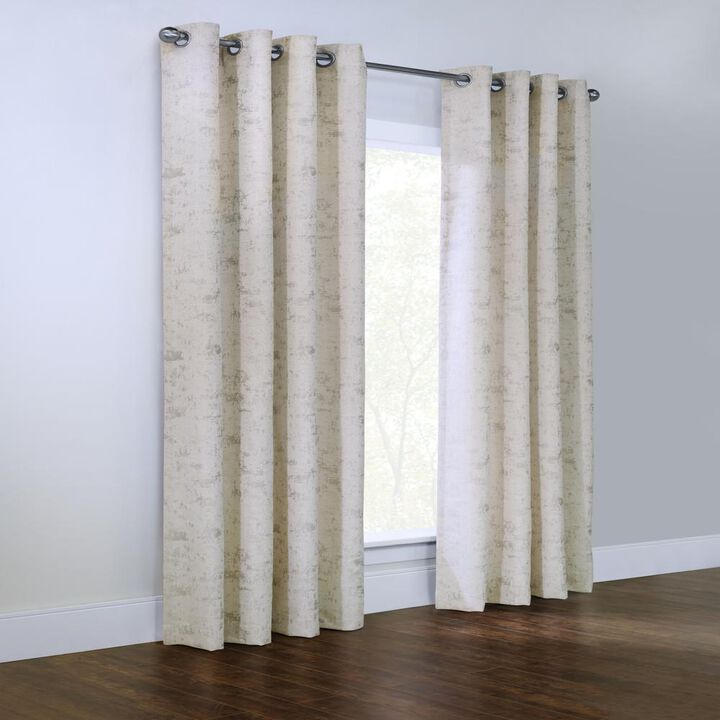 Habitat Tuscani Light Filtering Effortless Provide Daytime Privacy Grommet Curtain Panel for Home or Office 54" x 95" Natural