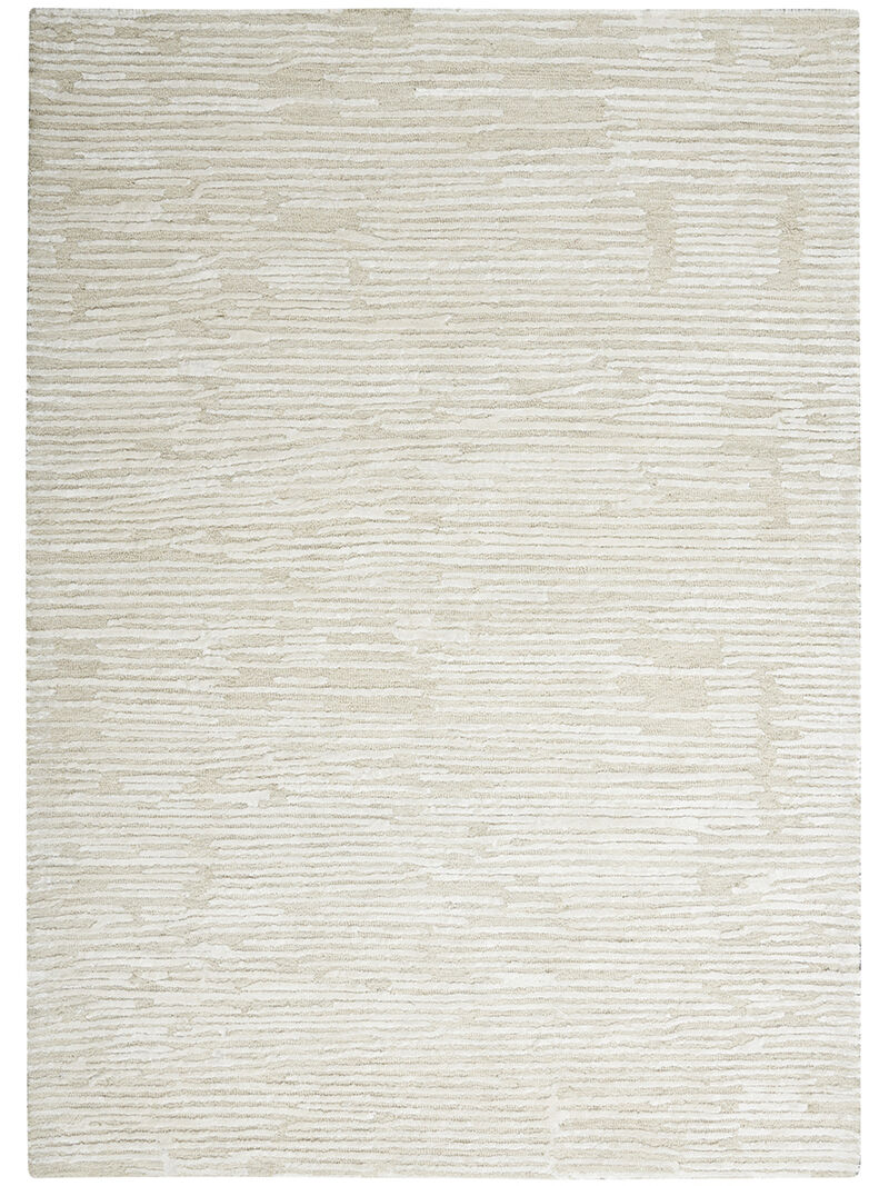 CK010 Linear LNR01 Ivory 3'9" x 5'9" Rug