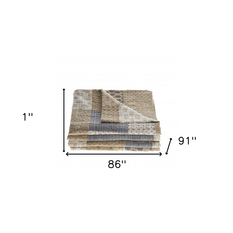 Cozy Cotton Geometric Throw for Stylish Home Decor and Year-Round Comfort