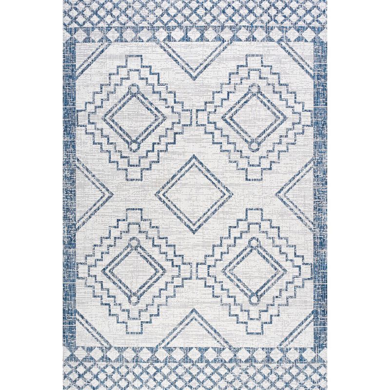 Marokko Diamond Tribal Medallion Indoor/Outdoor Area Rug