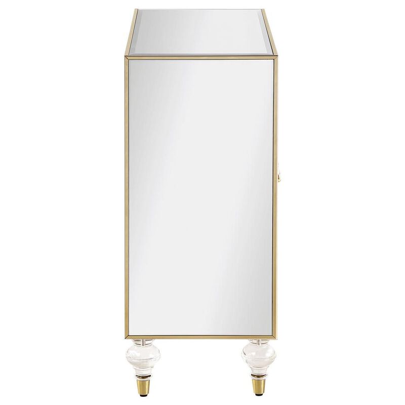 Coaster Co. of America Astilbe 2-door Accent Cabinet Mirror and Champagne