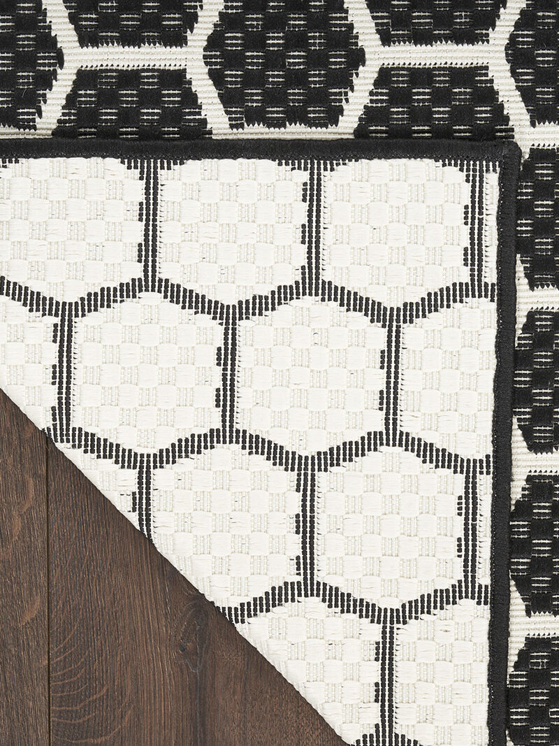 Twist Reversible TWS01 Black 5' x 7' Rug