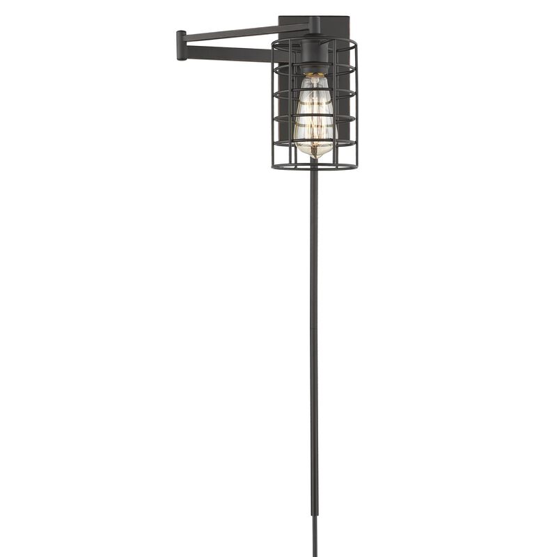 Hivvago Industrial Bronze Metal Wall Sconce