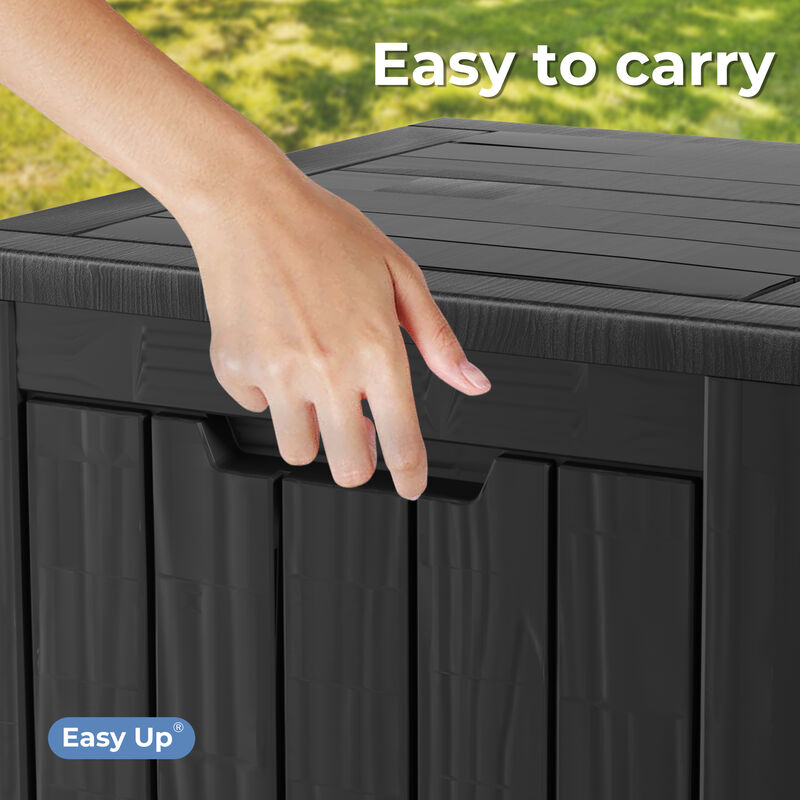 Mondawe 31 Gallon Outdoor Garden Resin Storage Deck Box