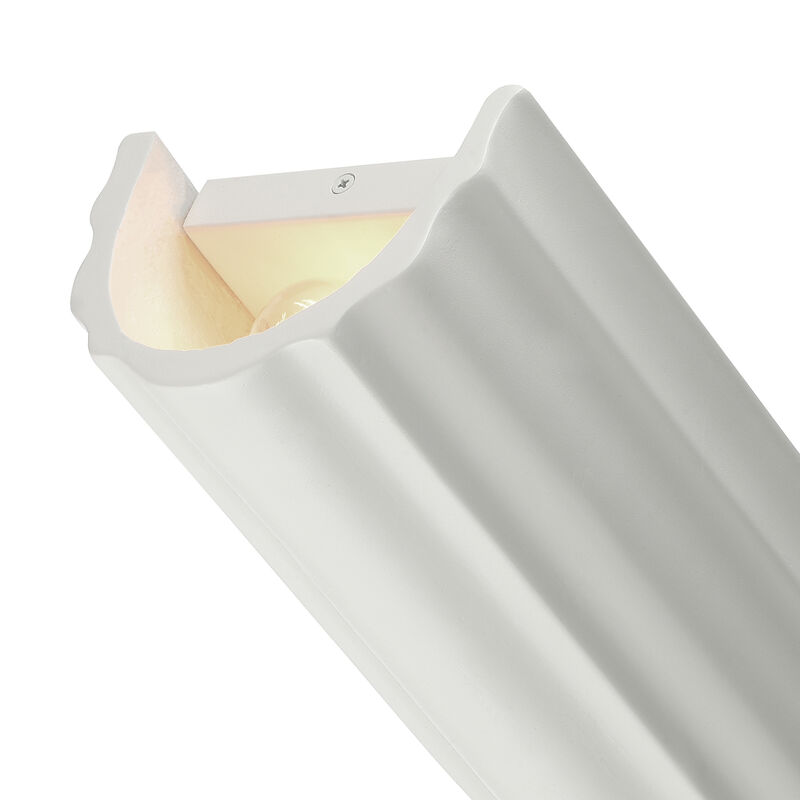 Martine 6-in Antique White 2 Lights Damp-Rated Wall/Vanity Light image number 3