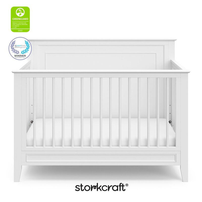 Solstice 5-in-1 Convertible Crib - White image number 2
