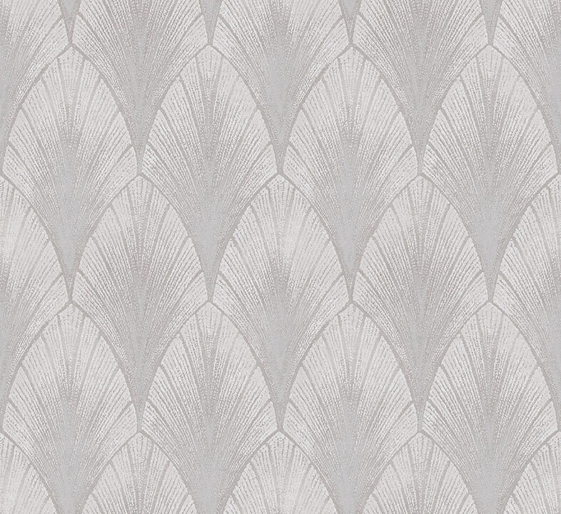 Bakal Pearl Art Deco Ogee Wallpaper