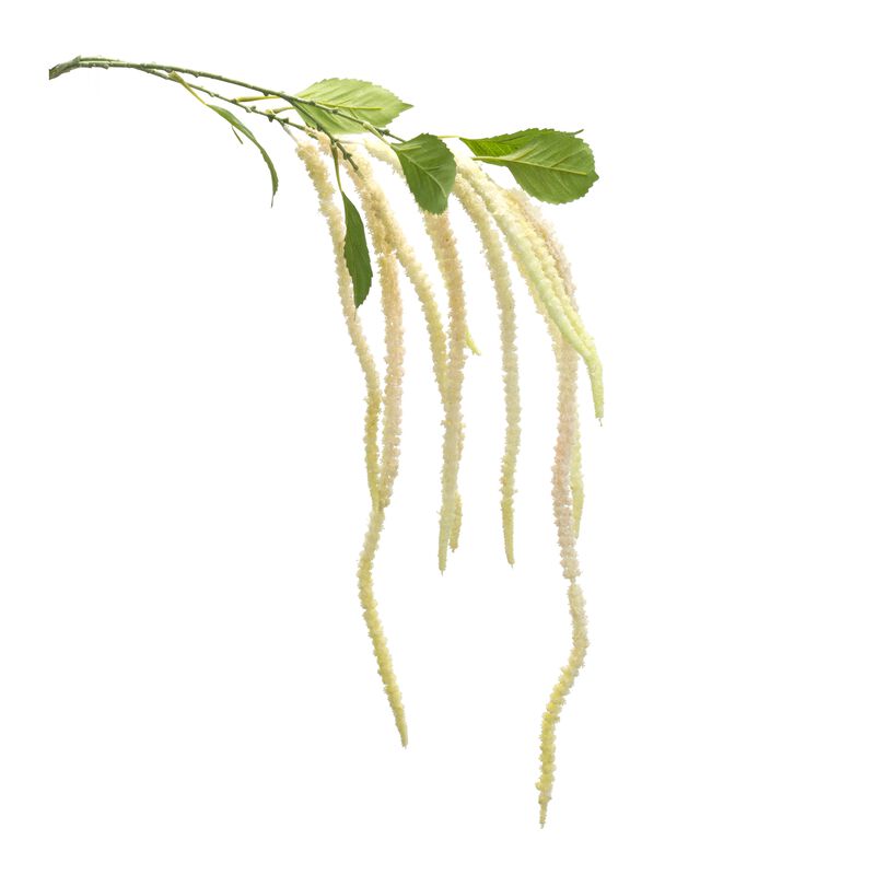 Set of 4 Amaranthus Faux Hanging Flower Stems &ndash; Cascading Silk Flowers for Events, Mantels, and Floral Designs