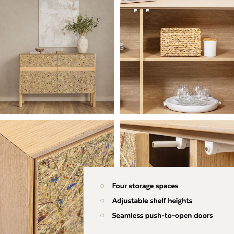 BLOOM Designer Sideboard Featuring Handcrafted Doors