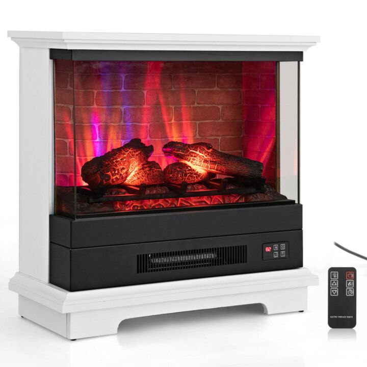 Hivvago 27 Inch Freestanding Fireplace with Remote Control
