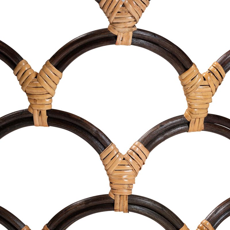bali & pari Veneto Natural Rattan Dining Chair with Scalloped Back image number 6