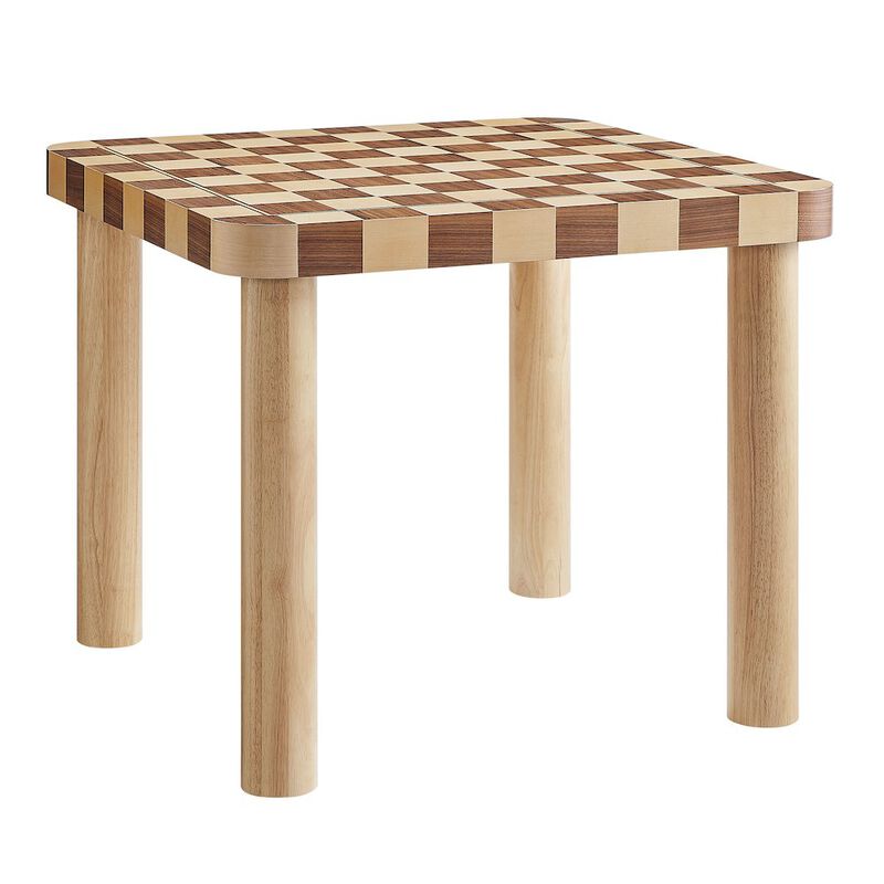 Oscar 36 Inch Square Checkered Dining Table image number 0