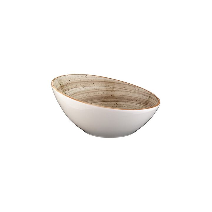 Terrain dia.6.5" h:3" 12 oz. Round Brown Vitrified Bowl (Set of 4)