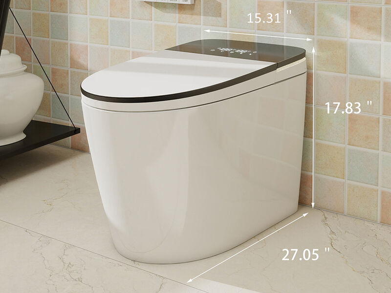 Smart Toilets with Foam Shield, ADA Height Toilets with Bidets Built in, LED Display