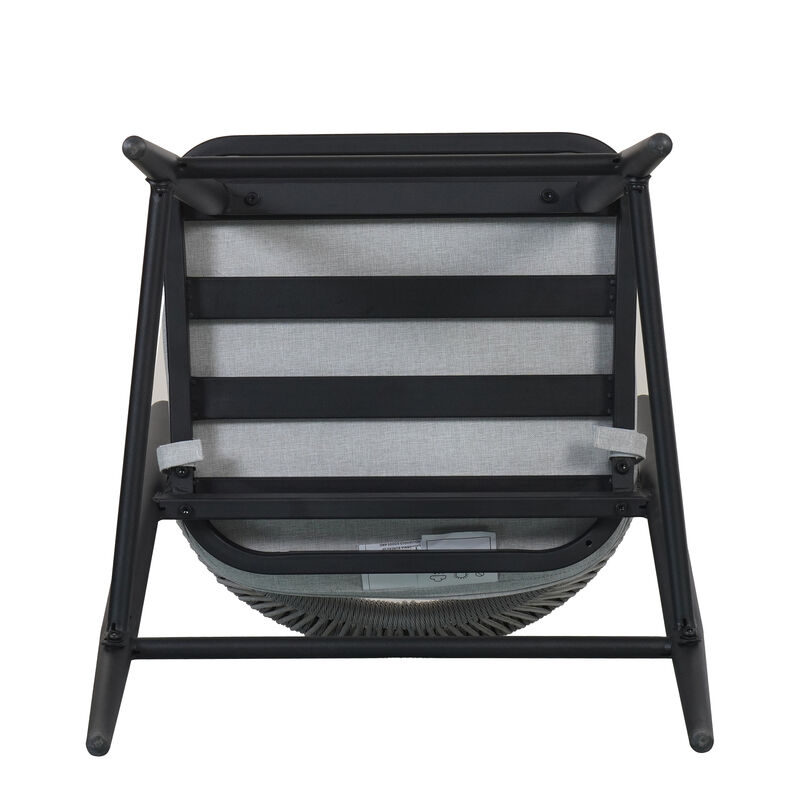 Christopher Knight Home Ortiz Outdoor 26" Metal and Rattan Counter Stools with Scallop-shaped Backrest (Set of 4) image number 9
