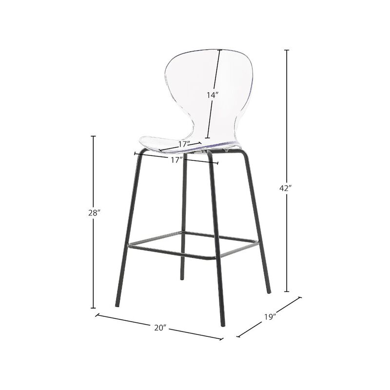 Meridian Furniture Clarion Stool, Set of 2