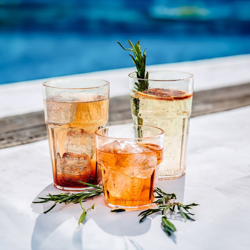 Casablanca dia.3.25" h:5.25" 14 oz. Round Clear Polycarbonate Tumbler (Set of 12) image number 2