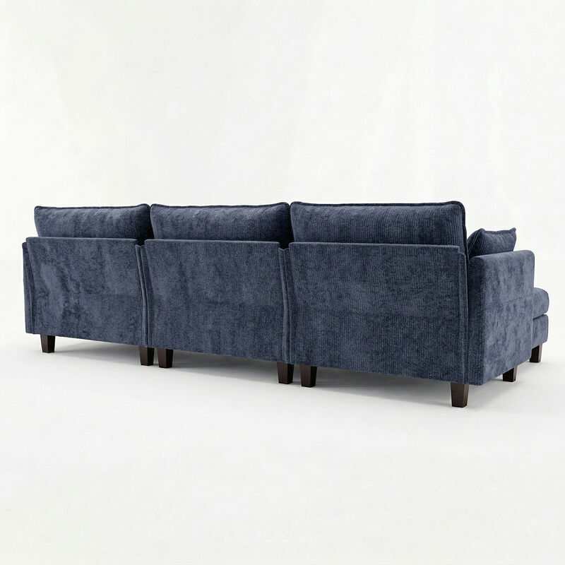 Modular Chenille Sectional Sofa image number 7