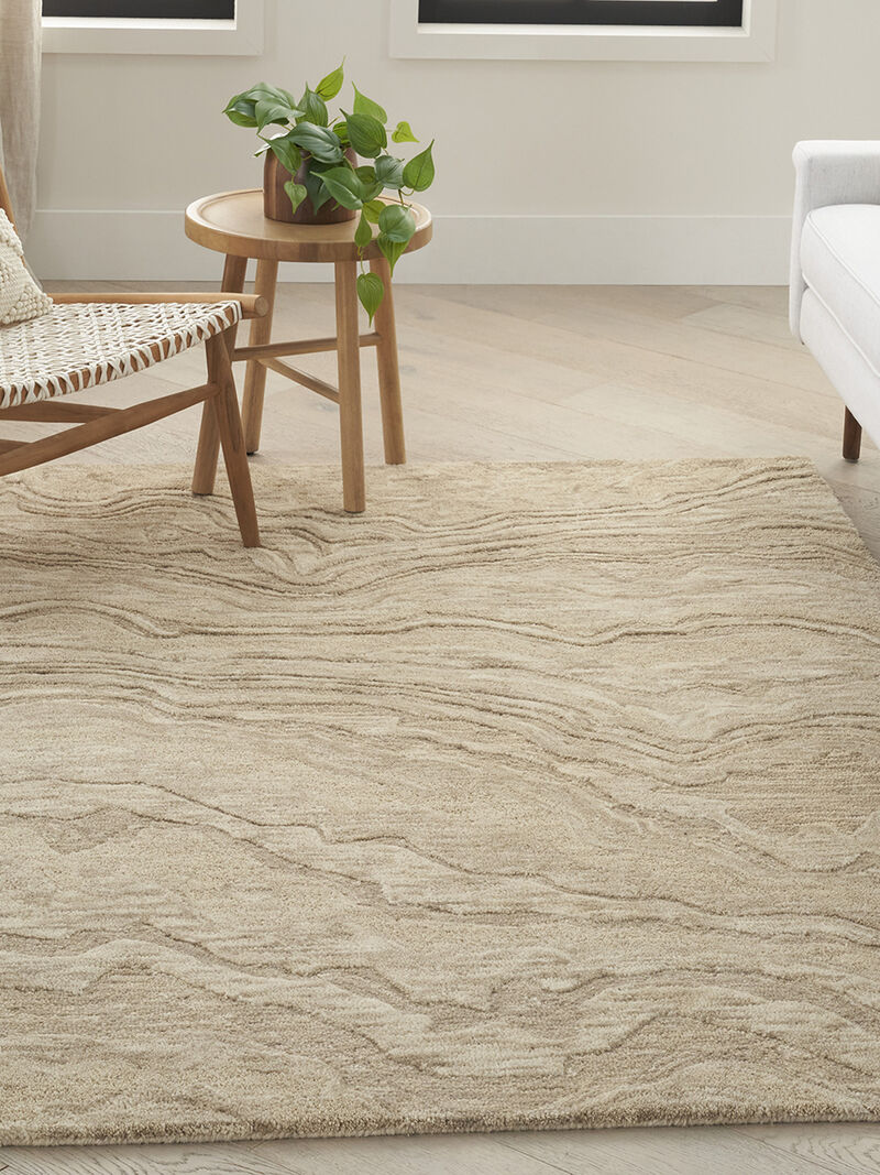 Graceful GRU01 Taupe 5'3" x 7'3" Rug image number 5