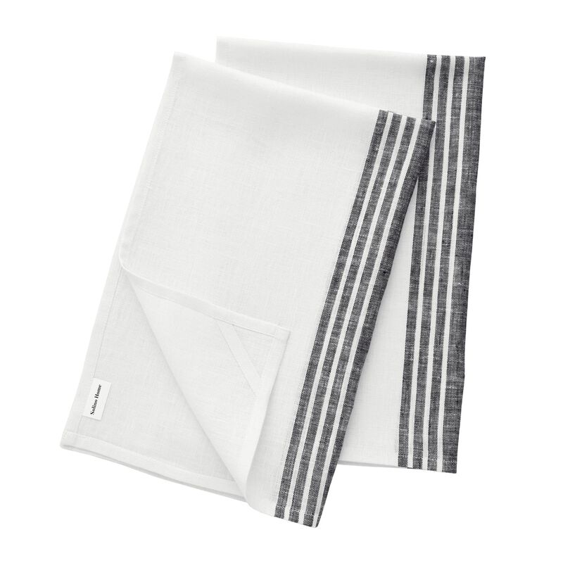 Solino Home 100% Pure Linen Kitchen Towels 17 x 26 Inch Set of 2 - Farmhouse