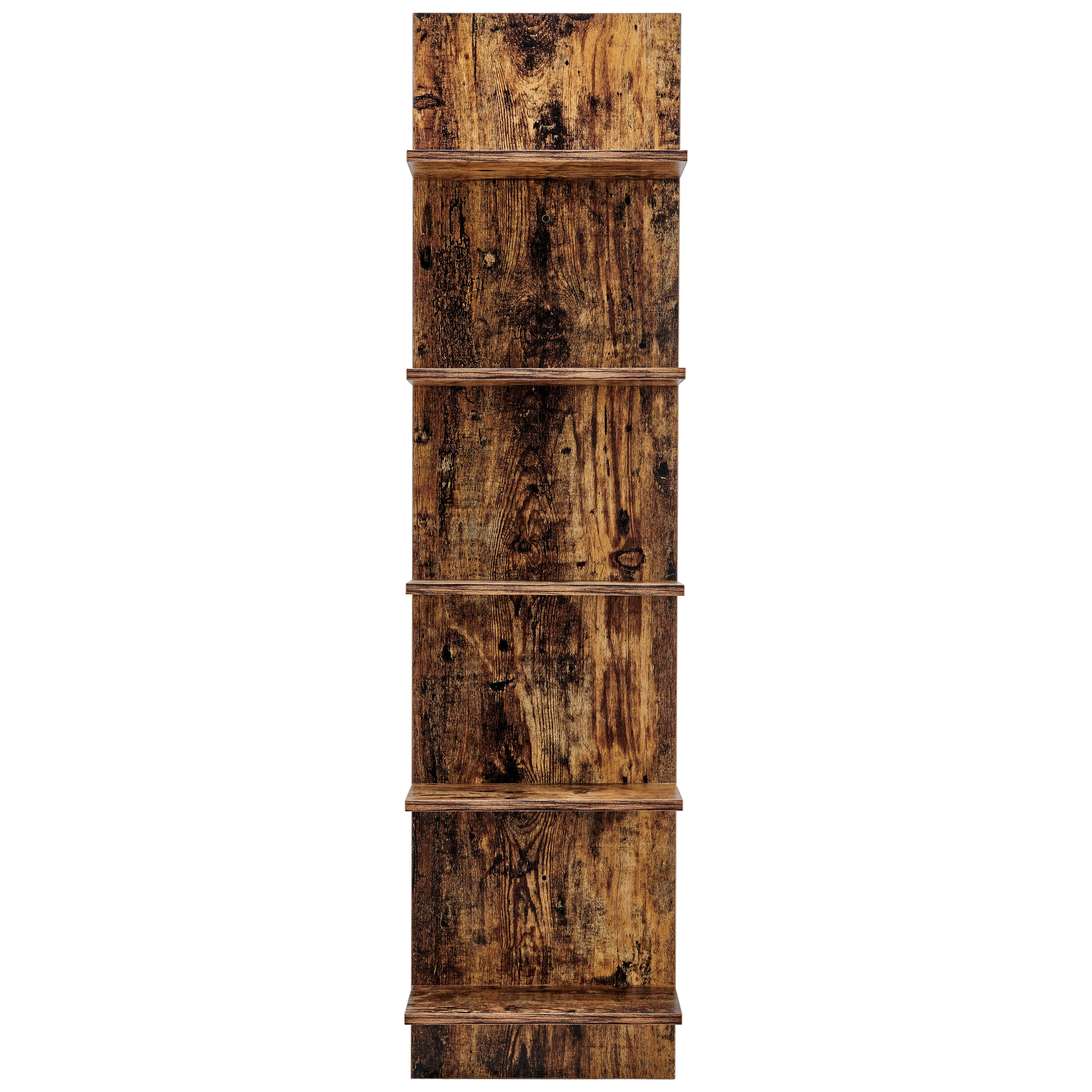 Five-Tier Wide Column Wall Shelf