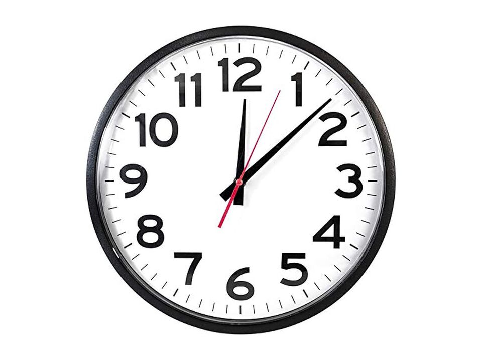 Ultimate Black Classic Unbranded Sweeping Wall Clock 10 Inch Silent Outdoor