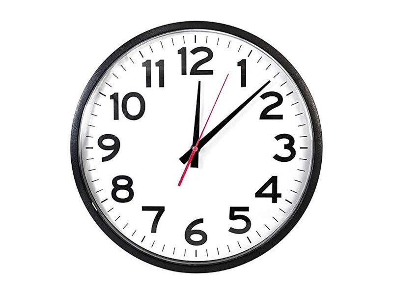 Ultimate Black Classic Unbranded Sweeping Wall Clock 10 Inch Silent Outdoor image number 0