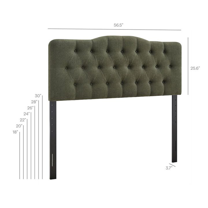 Annabel Premium Linen Blend Full Headboard