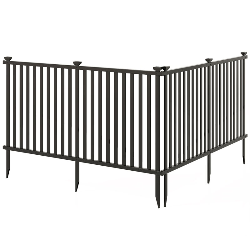 Vinyl Garden Border Fence with Picket Design &ndash; UV Resistant
