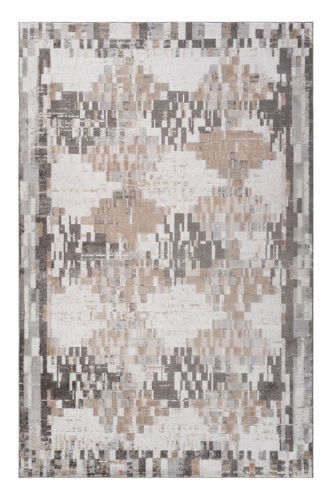 HomeRoots Abstract Distressed Area Rug