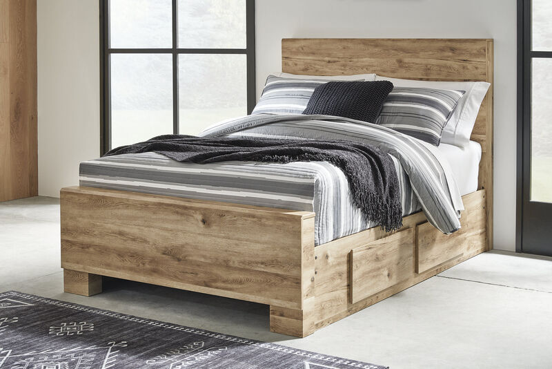 Hyanna Full Panel Bed/2 Side Storage