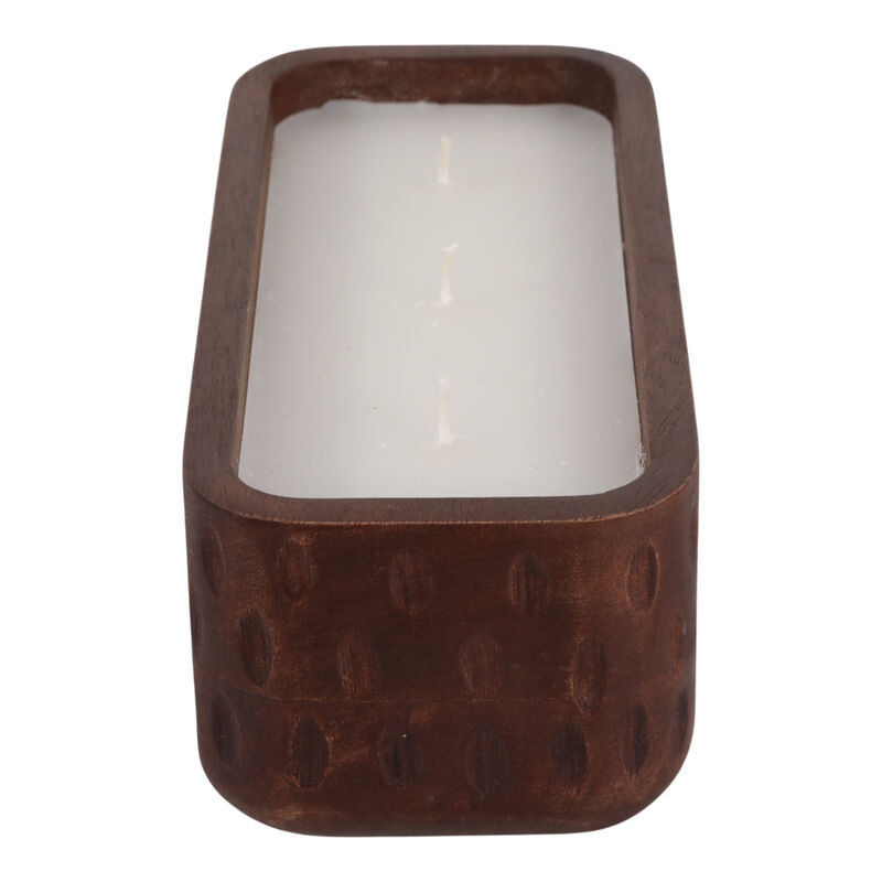 Vanilla Hammered Wood Candle image number 4