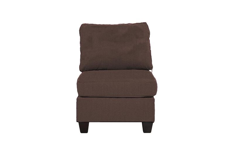 Streamdale Armless Linen-Like Coffee Chair