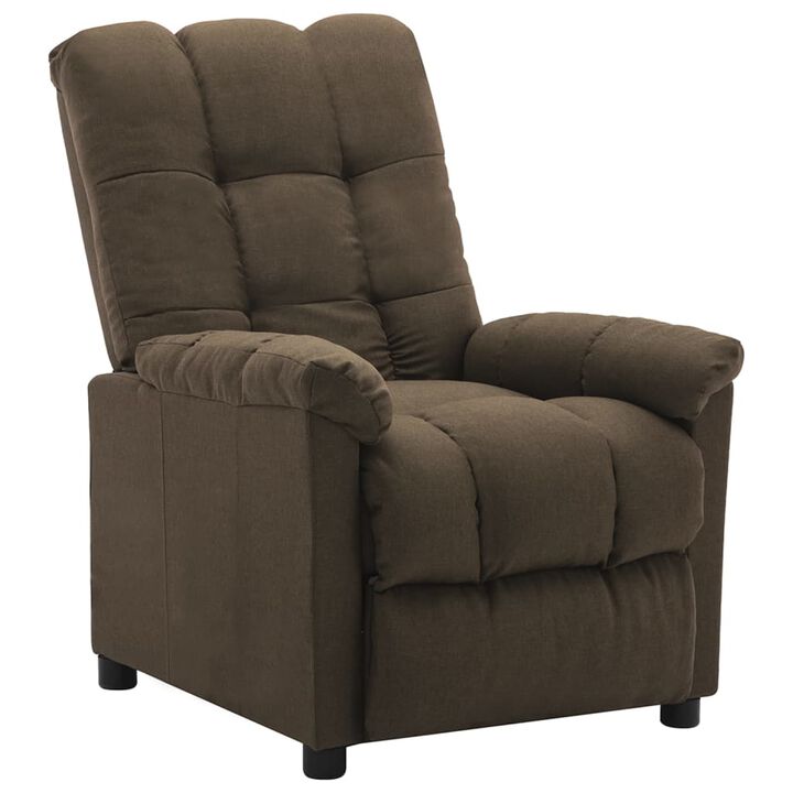 Recliner Brown Fabric