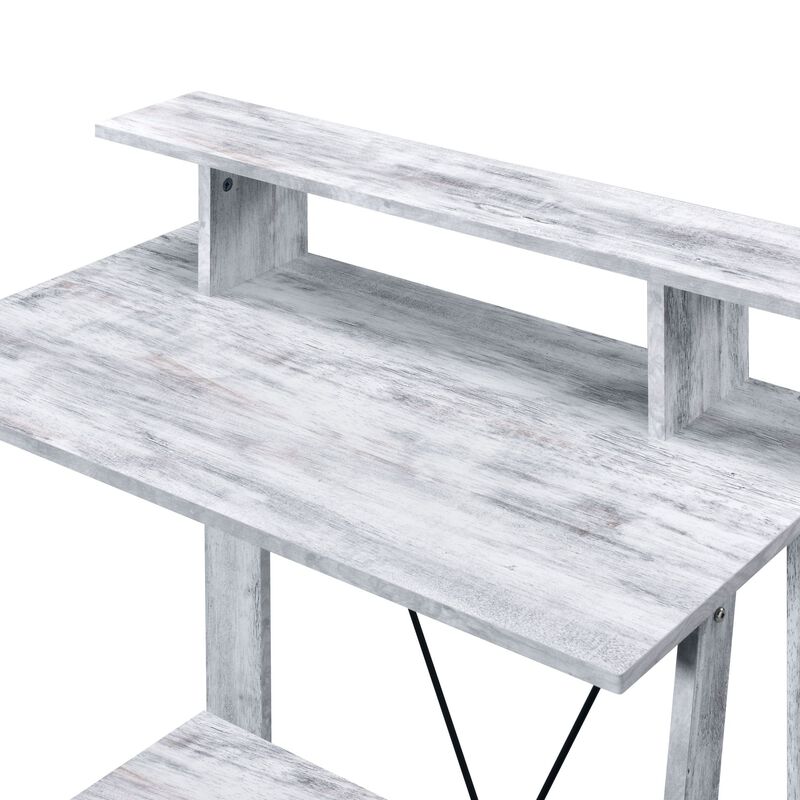 GOODSILO Stylish Modern Writing Desk with Charging Station and Storage Compartments for Home Office Organization image number 5