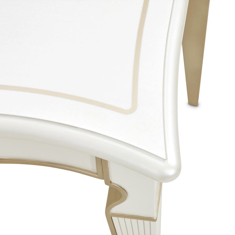 Michael Amini La Marisia Vanity Desk - Creamy Pearl