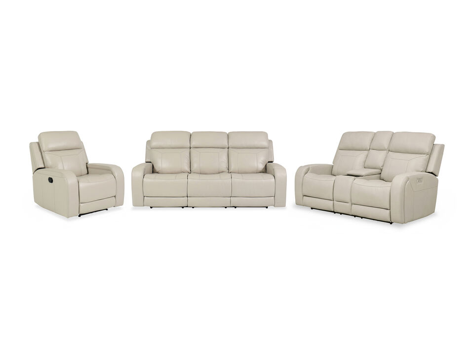 Kona Immersive Audio Power 3-Piece Living Room Set in Ivory