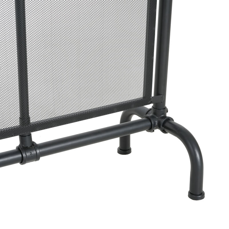 Christopher Knight Home Harva Mid-Century Modern Iron Single Panel Fireplace Screen image number 7