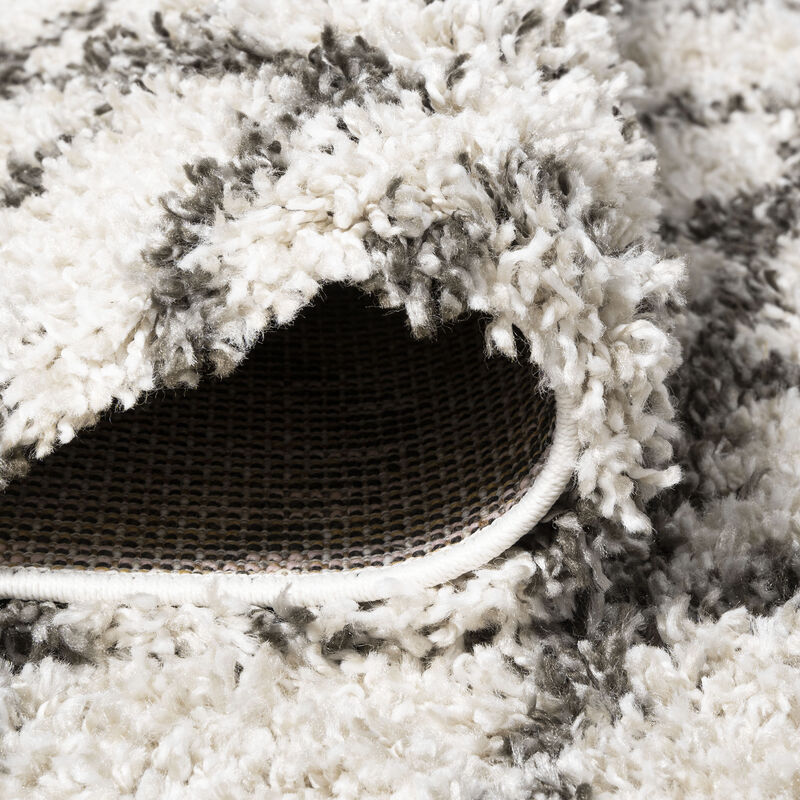 Algaida Moroccan Diamond Shag Area Rug